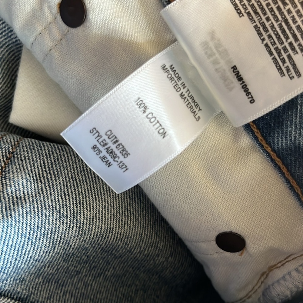 AGolde 90’s Mid Rise Loose Fit Jeans size 31 NWT - Picture 7 of 10